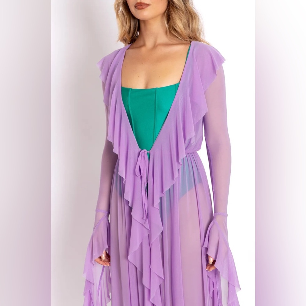 BLACKMILK Ocean Flower Flouncy ROBE! - Picture 7 of 8